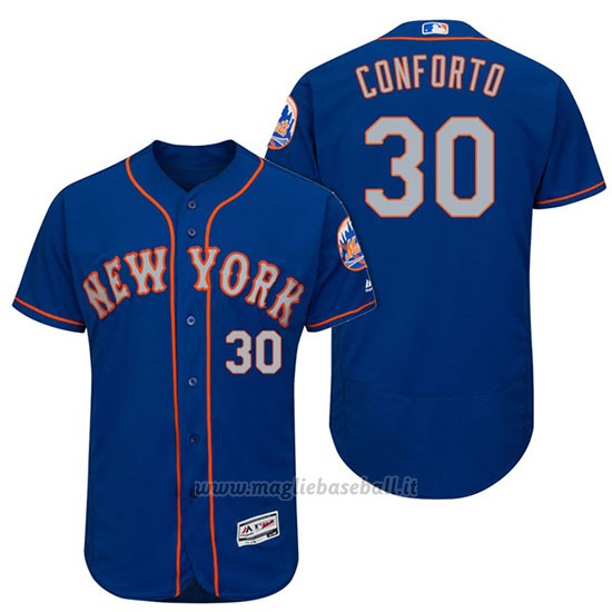 Maglia Baseball Uomo New York Mets Michael Conforto Grigio 2017 Alterner